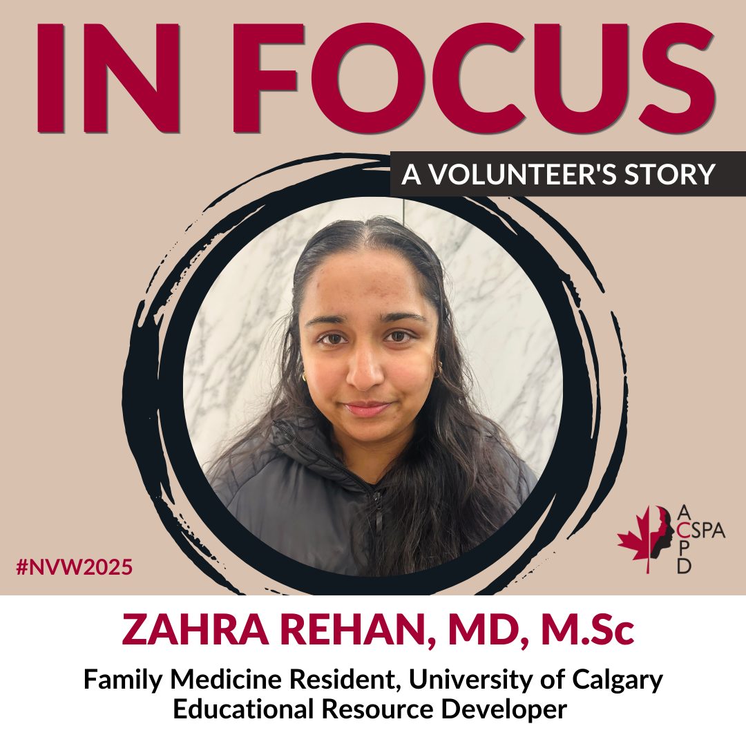 Zahra Rehan's volunteer profile CSPA