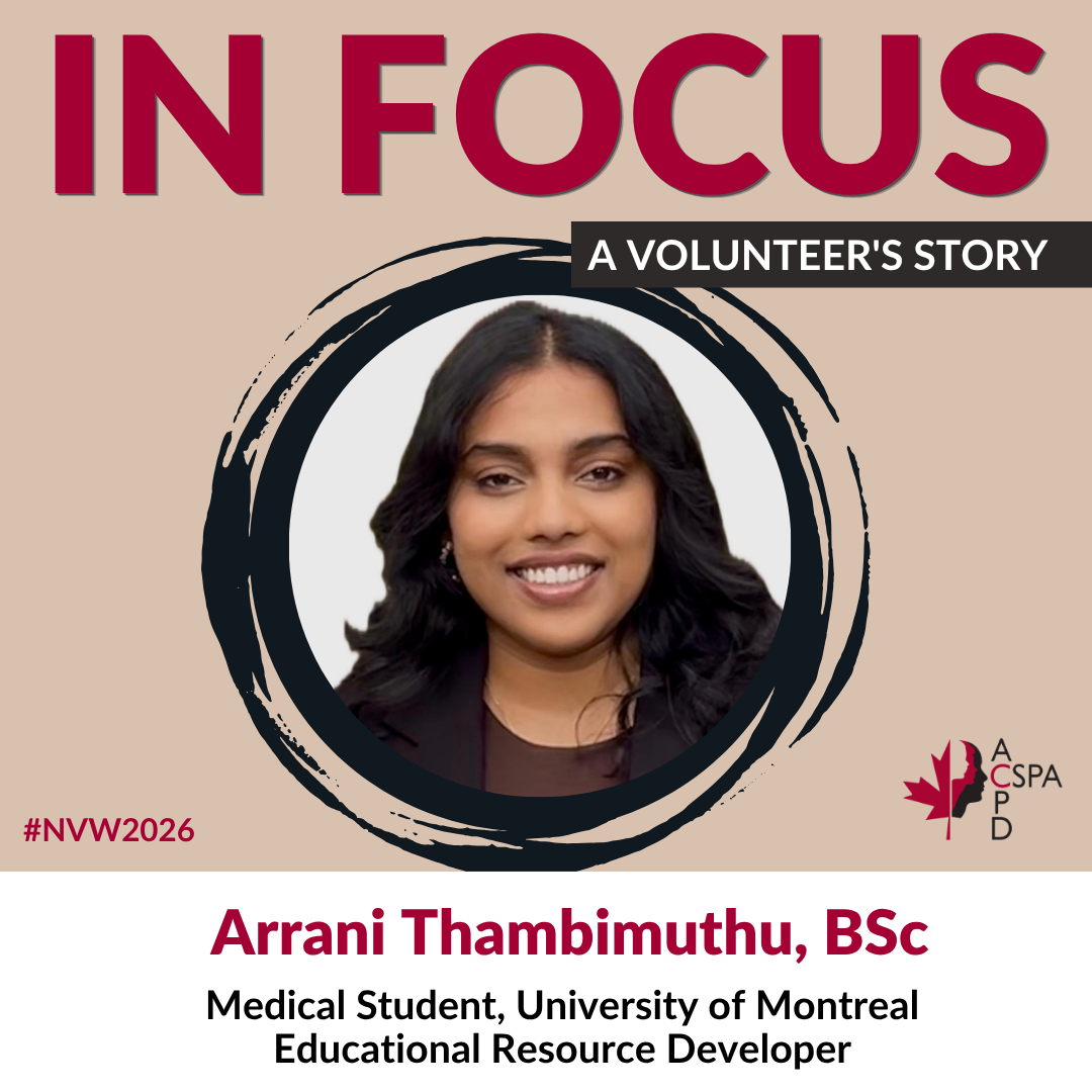 Arrani's volunteer profile CSPA